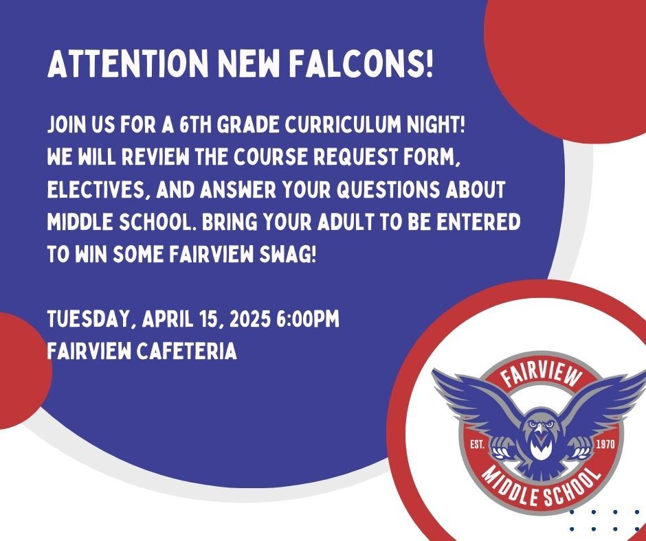6th Grade Curriculum Night Flyer 6th Grade Curriculum Night Flyer